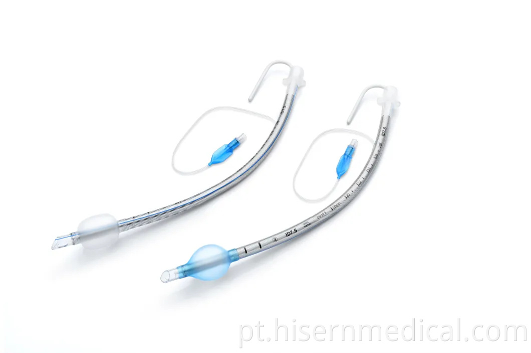 Tubo endotraqueal descartável Hisern sem algema (tipo reforçado)